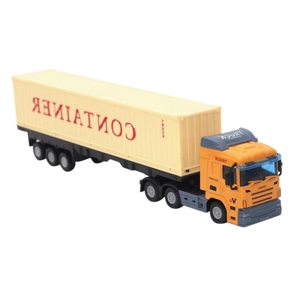 Container Truck Simulation Alloy Car Model European Transport Truck