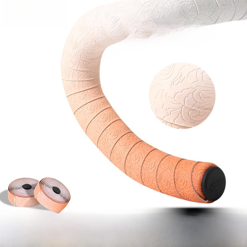 JcSp Road Bike Handlebar Tape with Mamba Pattern Anti-soiling Washable Breathable Anti-slip Wear-resistant Shock-resistant