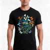 Butteryfly Blooms TShirt Summer Casual Cotton Tee Oversized Streetwear Tops Vintage Graphic Print Loose Fit Short Sleeve