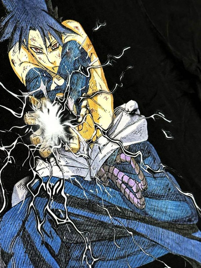 [USED] Rare Naruto Sasuke Anime T-shirt, Size XL