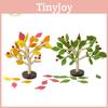 Leaf Wooden Insertable  Shaped Building Blocks Kids Handcraft Toy Education