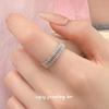 Cui Yan S925 Sterling Silver Korean Lace Flower Ring: Retro, Fashionable, Adjustable, Niche Design for Women