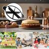 Cake Cutter Slicer Plastic Pie Cutter Equal Portion Marker Round Bread Divider Pastry Cheese Pizza Baking Cutting Press Tool