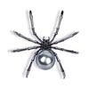 Retro Dark Personality Simple Halloween Black Spider Alloy Imitation Pearl Earrings Accessories Party Gift