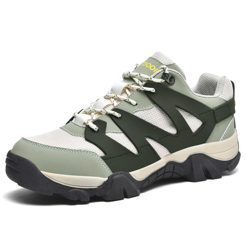 Four Seasons Outdoor Lace-Up Sneakers Low Top Platform Wear-resistant Hiking Shoes Large Size Casual Hiking Shoes