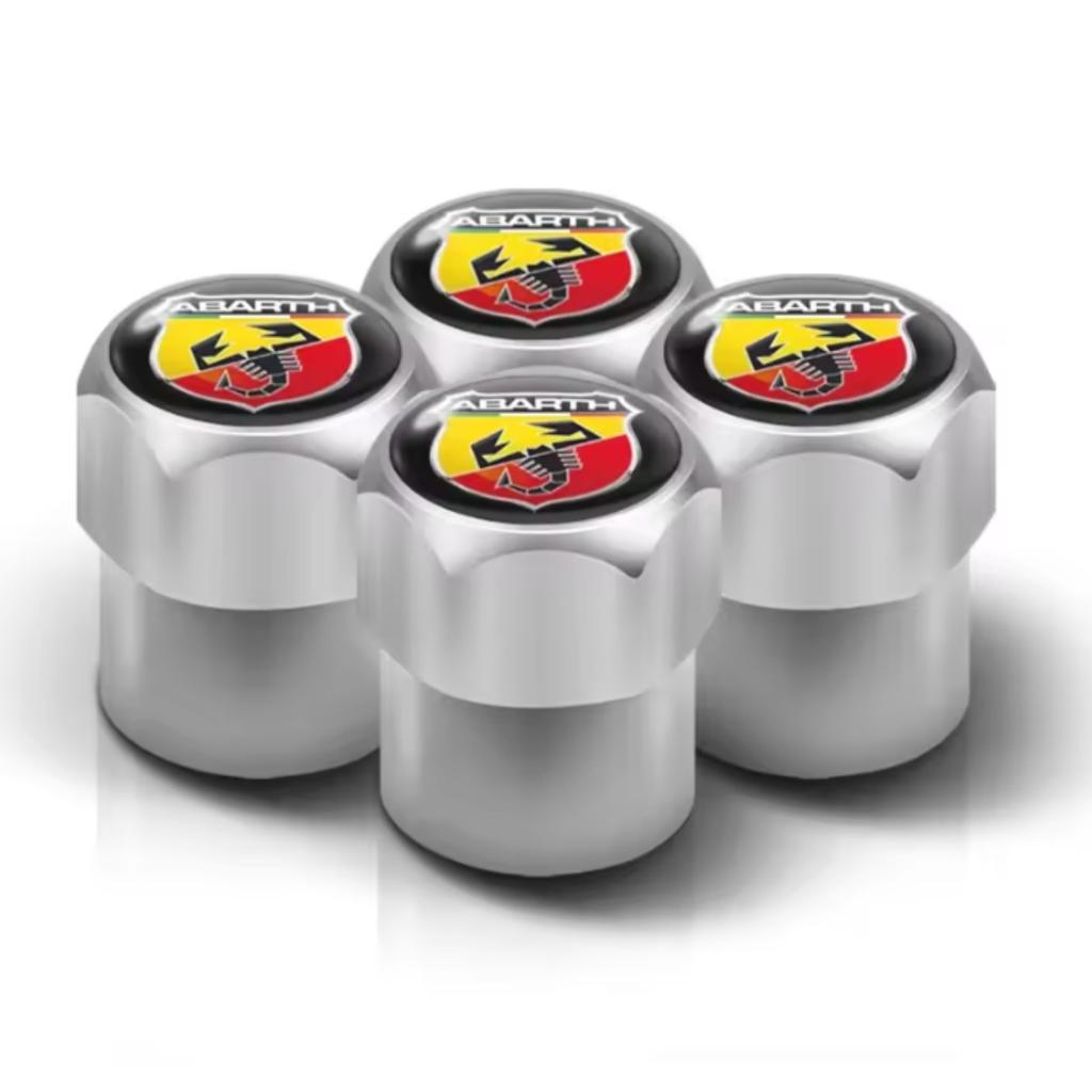 4Pcs Car Wheel Tire Valve Caps Air Stem Lavida Rline Tyre Plug for Abarth Punto 500x Stilo Ducato Palio Bravo Doblo Fiat Accessories