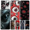 Handyhülle für Samsung Galaxy S25 Edge S24 S23 S22 S21 Ultra S20 FE 5G S10 S10E S9 Plus Weiche TPU Hülle Gruseliges Teufelsauge Muster