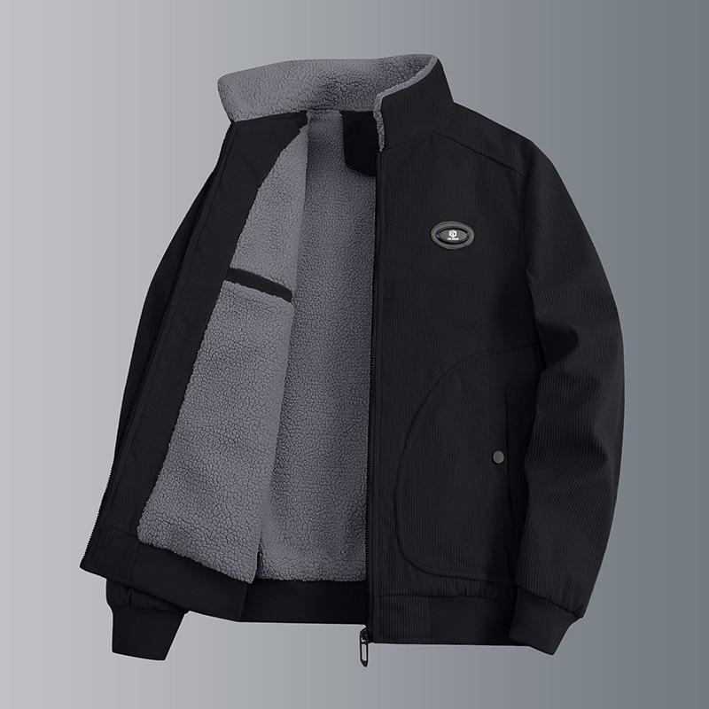 

Autumn and winter new men s thickened cotton jacket jacket men s youth lapel fashion versatile jacket M