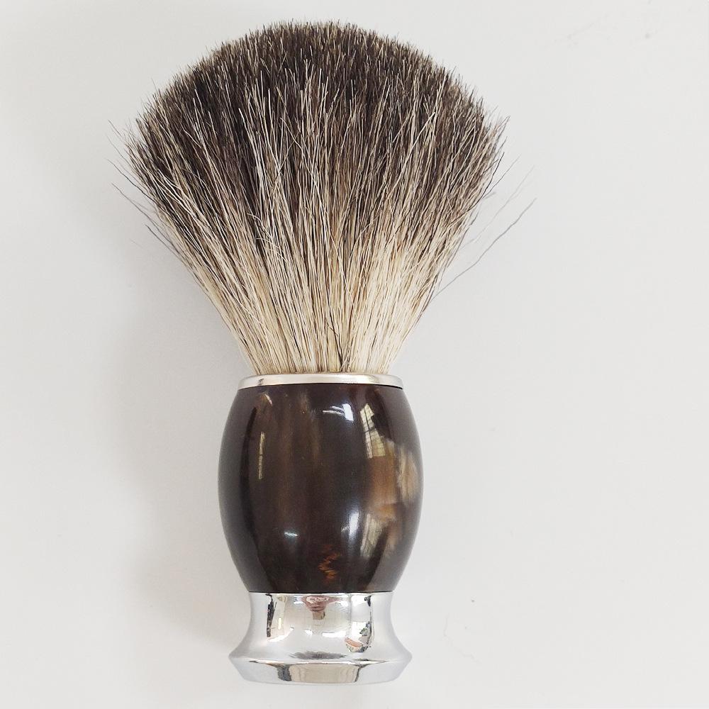 Retro Badger Hair Shaving Brush - Beard & Facial Cleanser with Lathering Brush Funciones