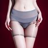 Couple Open Crotch Lingerie Underwear Sissy Sheath Pouch Panties Women Men Oil Glossy Boxers Transparent Stretch Shorts Knickers