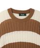 NODU Cable Stripe Round Knit [Beige]