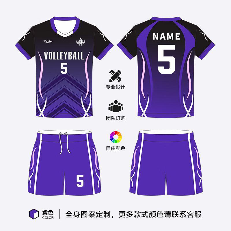 Camisa de Voleibol Personalizável de Manga Curta Unissex