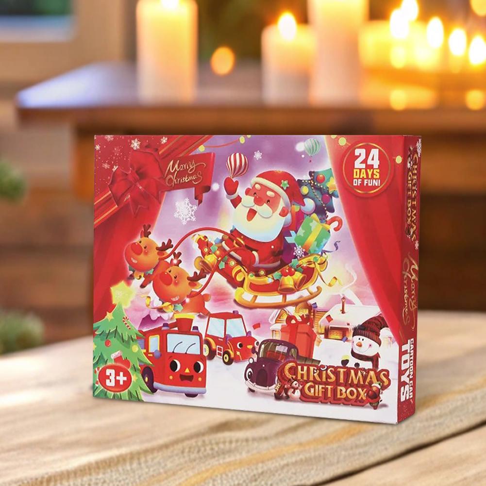 Christmas Advent Calendar 2025 Car Toys 24 Days Christmas Countdown Calendar Different Race Car Stuffer Toys Xmas Gifts For Kids
