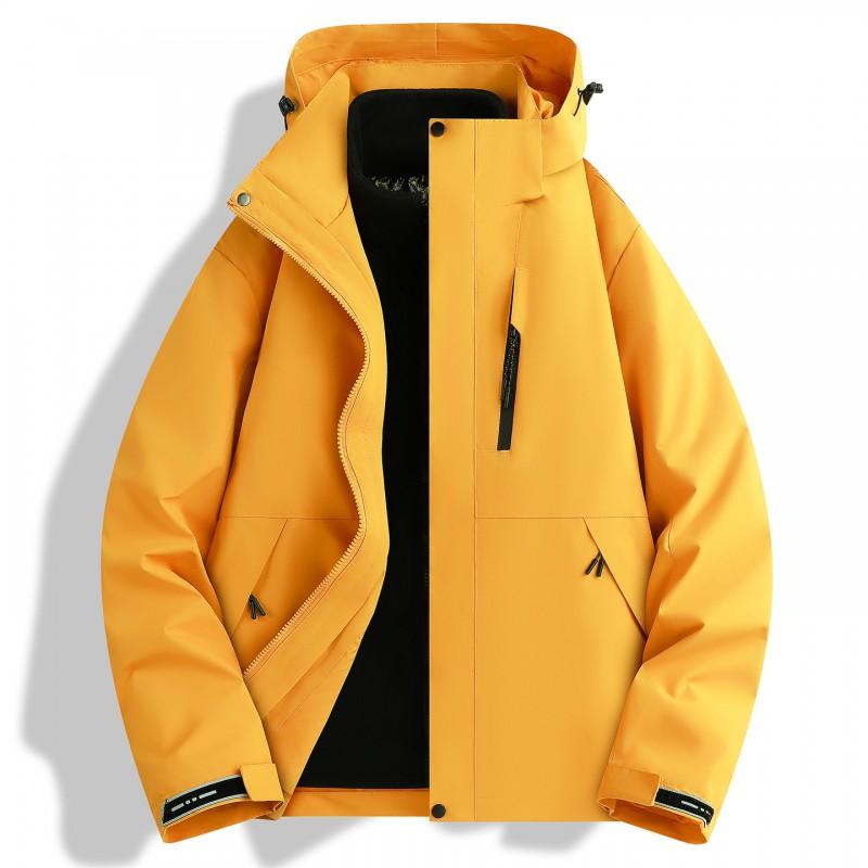 3-in-1 Waterproof Windproof Hiking Jacket With Removable Fleece Liner Men Women Outdoor Camping Trekking Winter Fall
