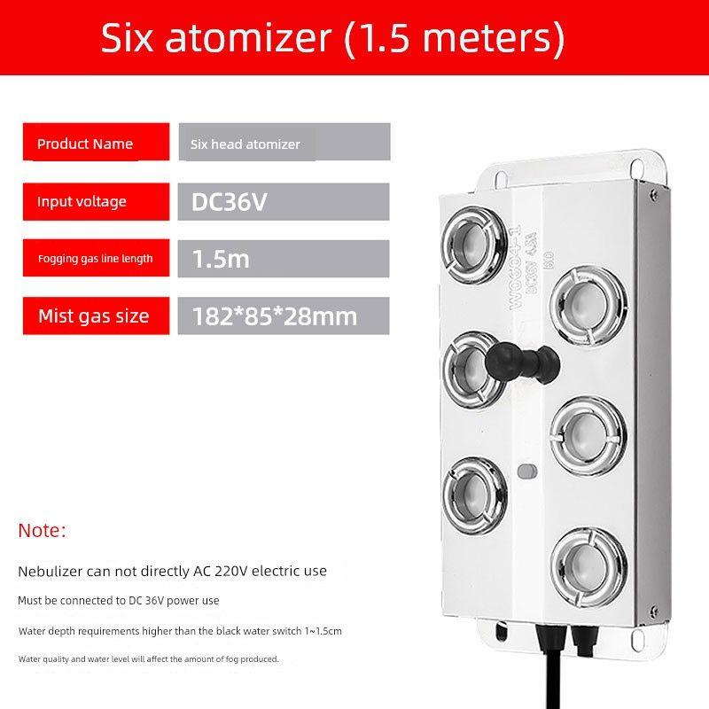 Ultrasonic Atomization Plate Four-Head Six-Head Eight-Head Twelve-Head Pool Sprayer Mist Maker Landscape Rockery Fish Pond