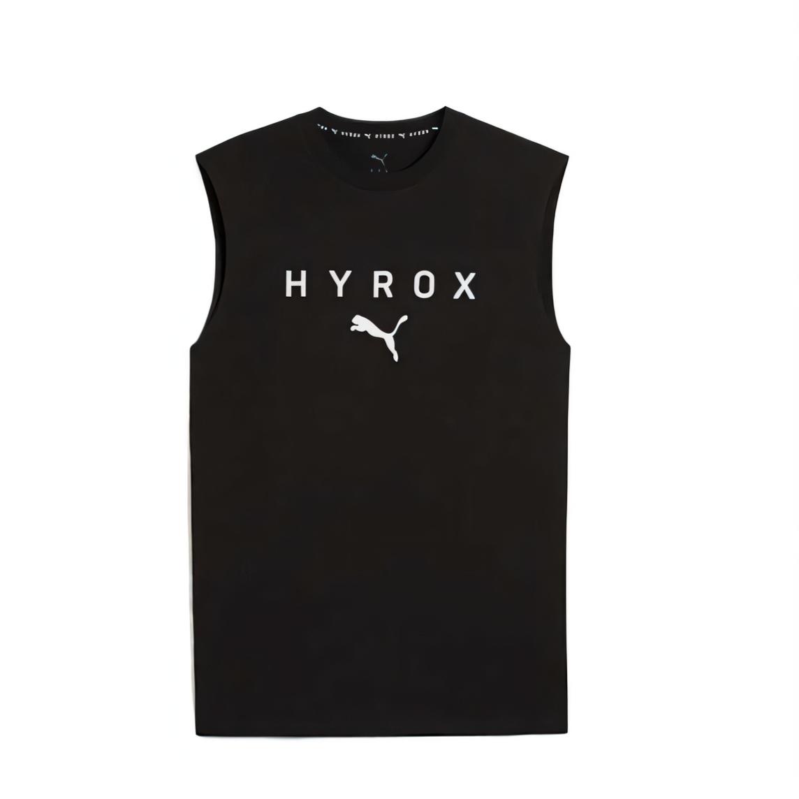 Puma X Hyrox Logo Comfortable Breathable Soft Training Knit Crew Neck Vest Men Tops Black 527176-01 S