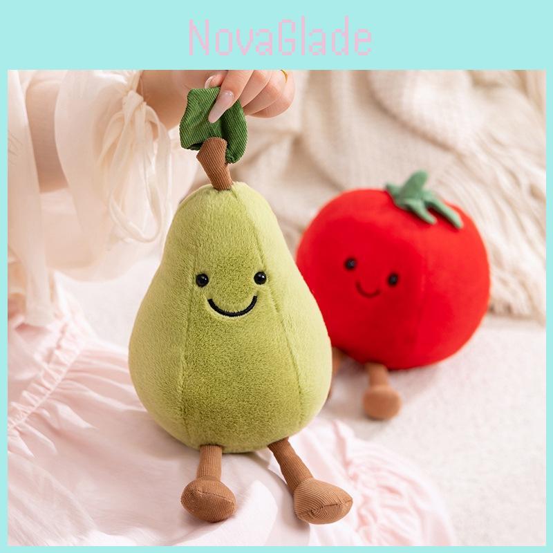 Adorable Fruits Vegetables Plushie With Cotton Filling For Baby Bedroom Decor And Toys