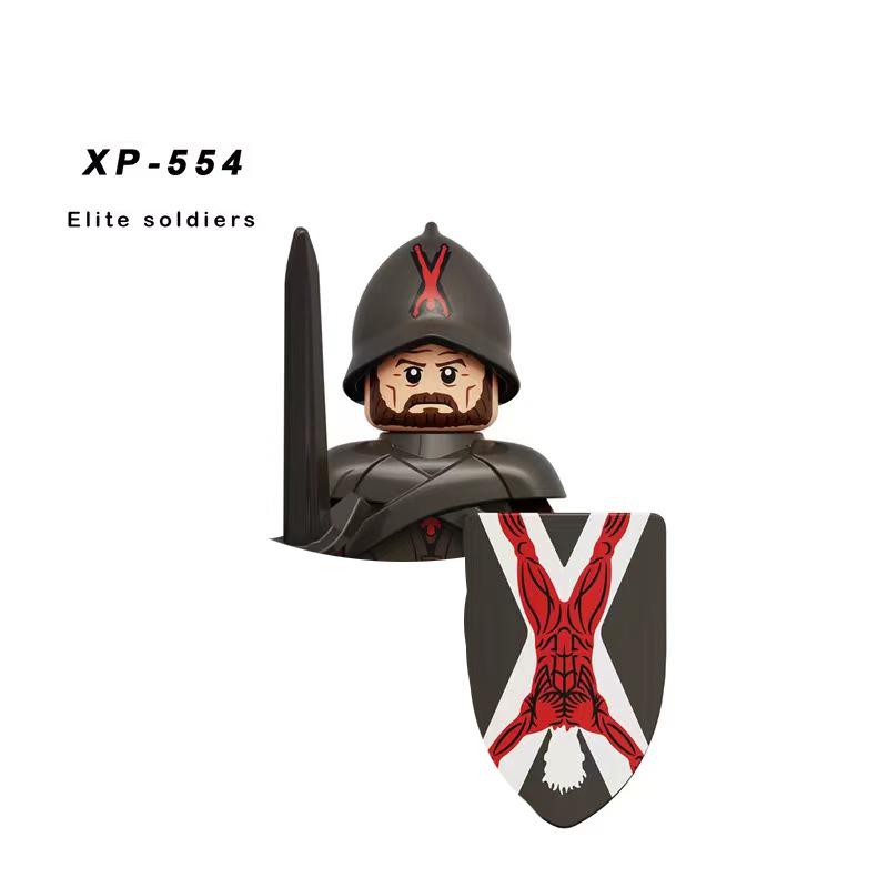 Mittelalterliche Ritter Serie Figuren Bausteine Krieger Soldaten Wachen Löwenherz Krankenhaus Deutscher Ritter Schlacht Hirte Kindergeschenk