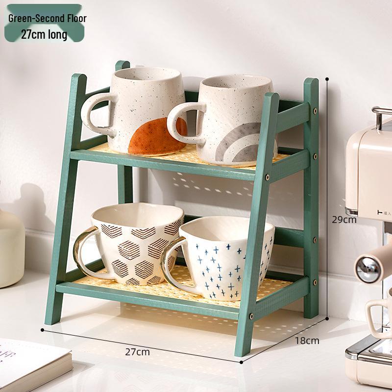 High-End Light Luxury Desktop Cup Holder & Organizer for Mugs, Glasses, and Paper Cups