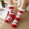 Christmas Floor Socks For Women, Winter Fleece-lined Postpartum Carpet Socks, Sleep Home Snow Socks