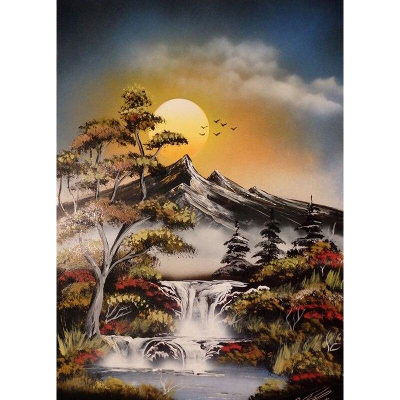 New 5D DIY Diamond Painting Snow Scene Diamond Embroidery Scenery Cross Stitch Full Round Drill Crafts Home Decor Gift