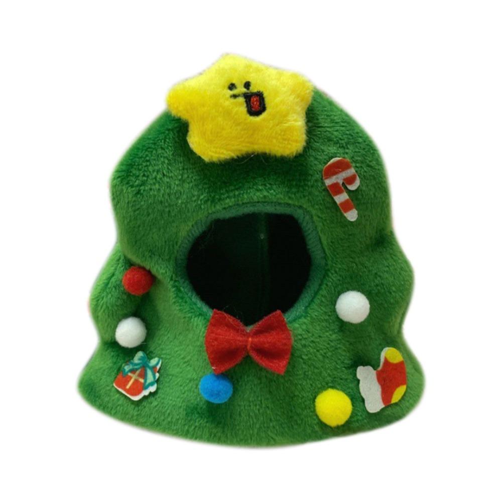 

Мягкая плюшевая шапка для куклы-животного, мультяшный розовый головной убор для маленького бобра, кавайная кукольная шляпа Christmas tree