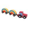 3 Stück Holzzug Spielzeug Set Kinder Bunte Holzeisenbahn Kompatibel mit für Thomas