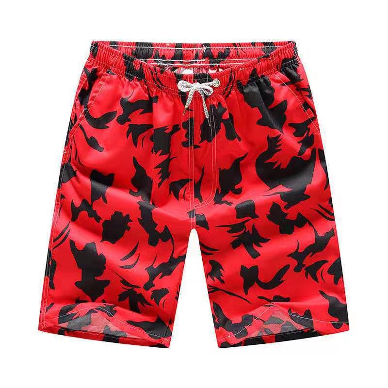 Sommer-Strandhose mit Surf-Print, lockere, lässige Caprihose