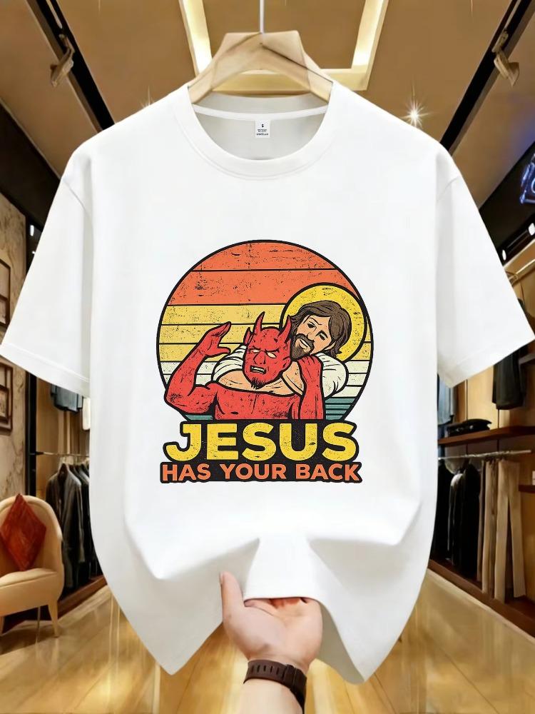 2026 Jesus Is King Letter Print WoUnisex Tshirt Christian Faith Hope Love Harajuku T Shirts Religion Oneck Tops Tees Streetwears