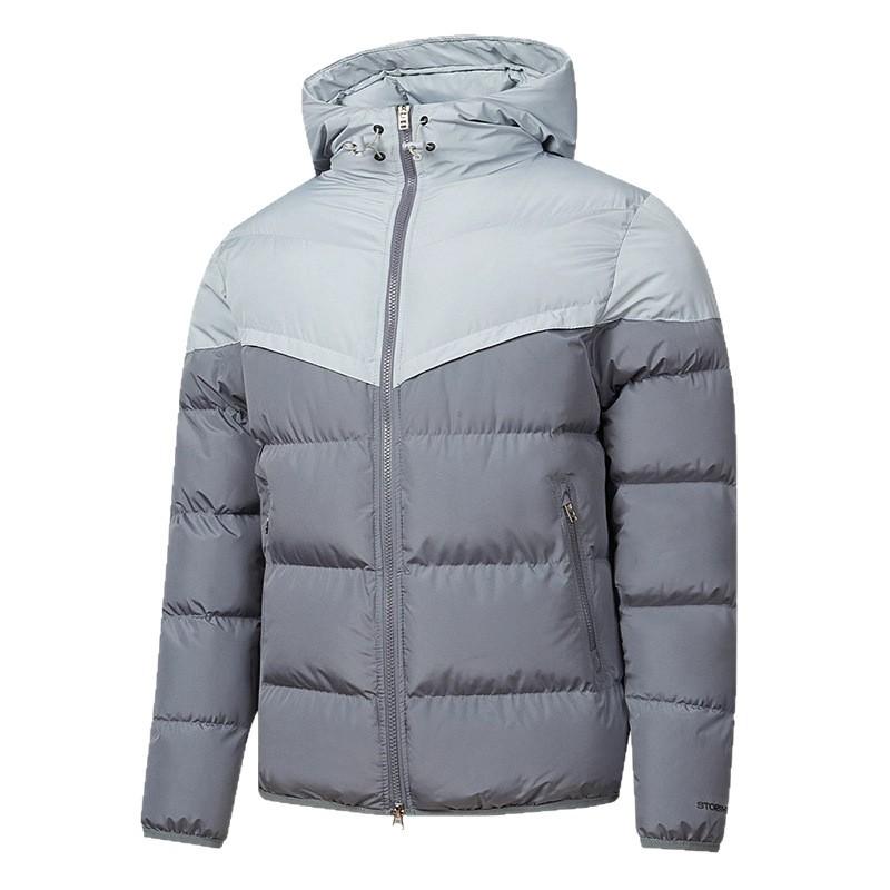 

Мужское зимнее хлопковое пальто, утолщенная теплая хлопковая куртка с капюшоном, спортивная повседневная куртка, модная куртка-пуховик для мужчин 2XL