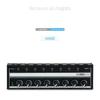 8 Channels Headphone Amplifier Mini Amplifier with Stereo/Mono Switch Professional Ultra-Compact HiFi Stereo Audio Amplifier