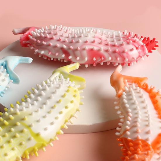 Dog Teeth Cleaning Toy Bean Pods Shape Dog Chew Toy Interactive Training Toy for Aggressive Chewers Puppy Teething