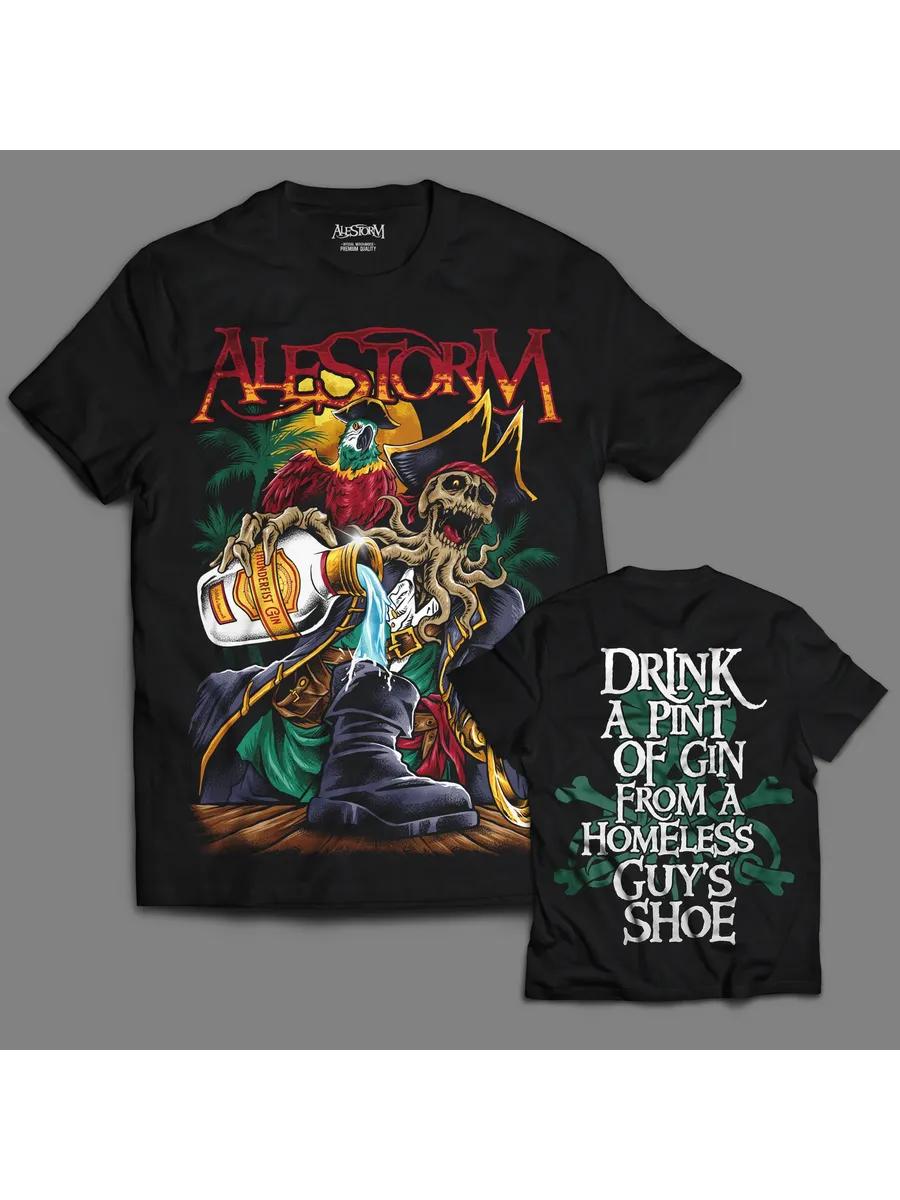 

Men s Alestorm Graphic T-Shirt, 100% Cotton Crew Neck Short Sleeve Tee, Casual Summer Top for Daily Wear and Gift L