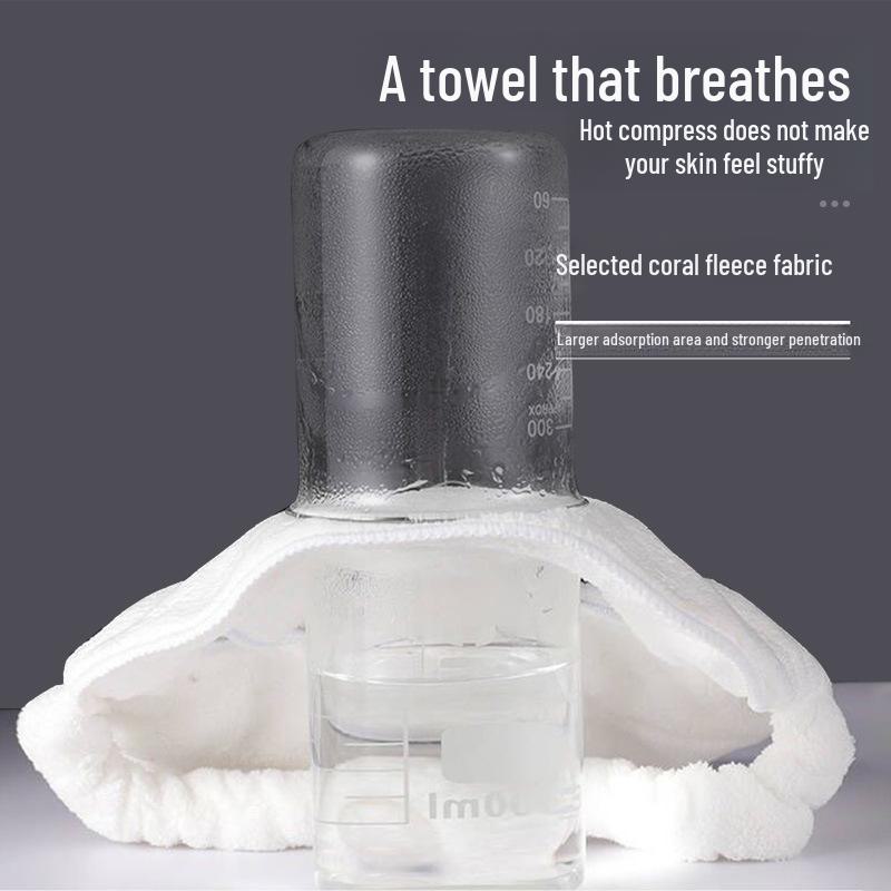 Moisturizing Coral Velvet Face Towel: Hot & Cold Compress, Cleansing, and Beauty Mask