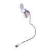 Time Temperature Display LED Clock  Fan Flexible Gooseneck Clock Cool  Fan Hand   PC Notebook