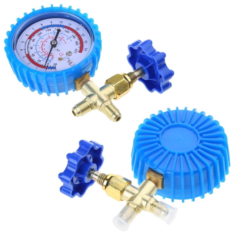 220PSI  500PSI Professional Air Conditioning Refrigerant Recharge Pressure Gauge Manometer