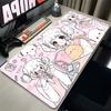 Mauspad Laptop Gaming Erweiterte Schreibtischmatte PC Kawaii Gamer Schrank Mauspad XXL Engel Anime Sexy Mädchen Tastaturteppich Rosa Teppich