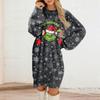 Women's Round Neck Casual Long Sleeve Plush Dresses