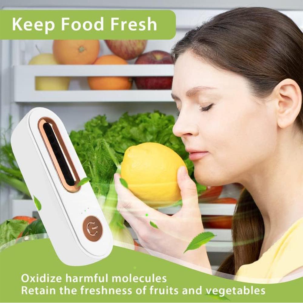 Mini Rechargeable Fridge Deodorizer for Fridge, Car, Closet, Wardrobe, Shoe