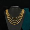 2/3/4/5/6mm Stainless Steel Twisted Rope Chain Necklace for Men Women Gold Color Plated Neck Chains Choker Metal Jewelry Gift