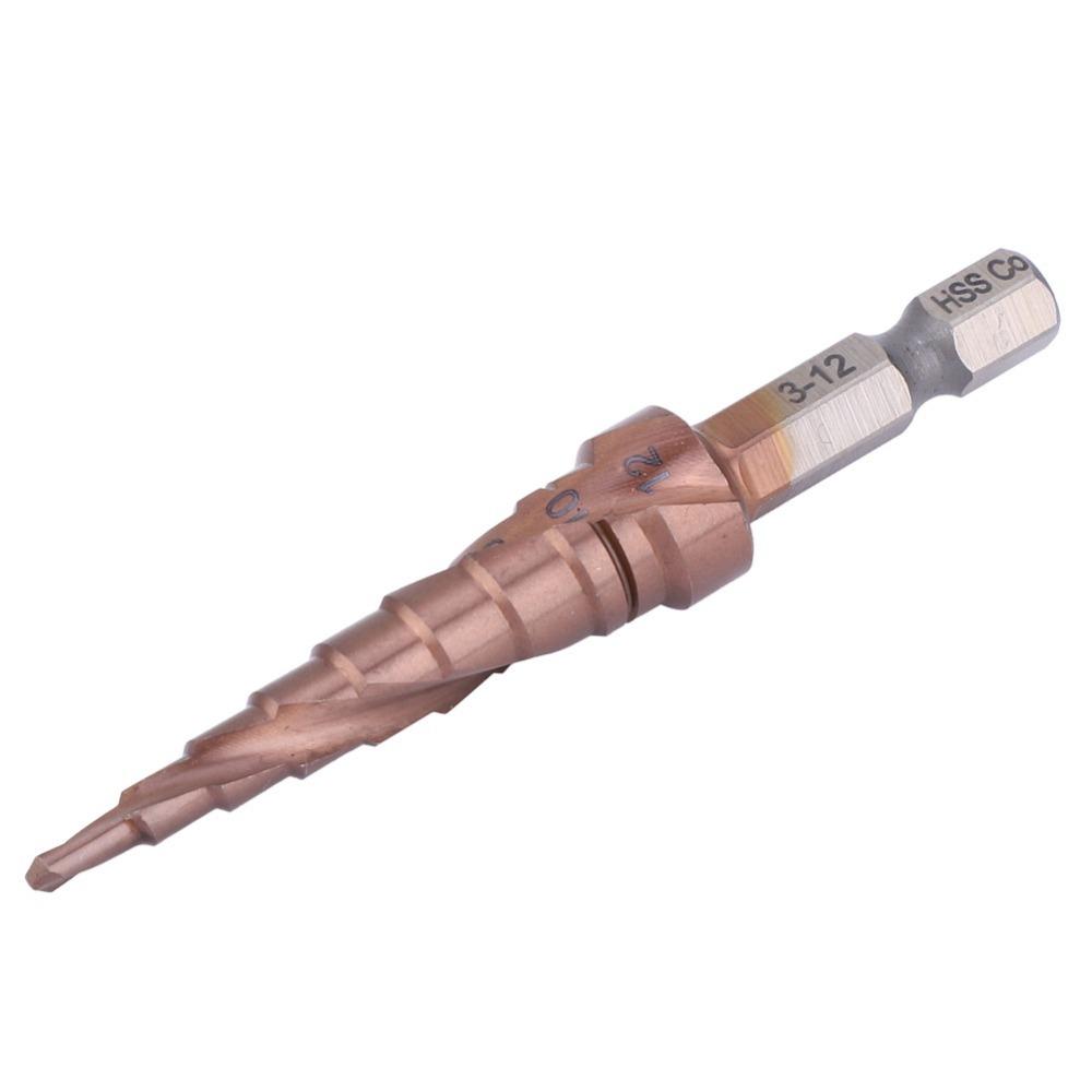 Multifunctional Hole Opening Tool Cobalt Coating Hole Cutter Durable Step Drill Bit  Wood