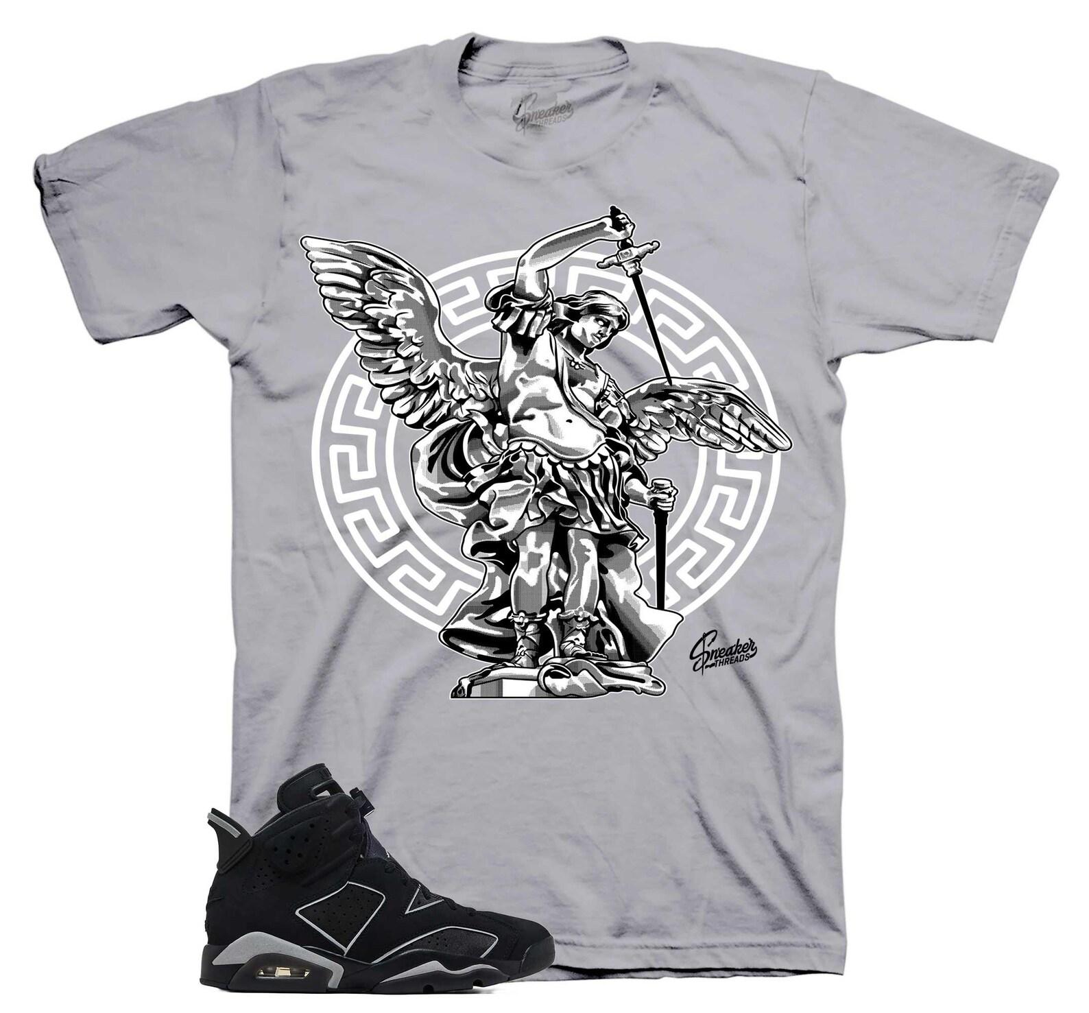 T-Shirt To Match Retro 6 Cap & Gown - Archangel Shirt 3XL