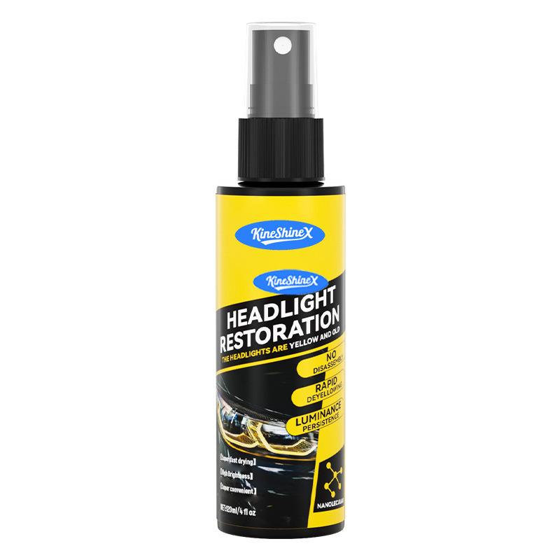 Tekutina pro renovaci světlometů Automobilová Oxidace světlometů Žloutnutí Škrábance Zamlžení Zvýraznění