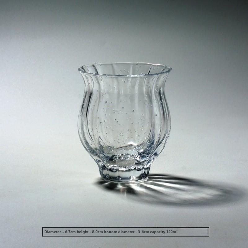 

Crystal Glazed Tea Cup Kung Fu Tea Set Glass Tea Cup Home Master Cup Exquisite 200ml прозорий