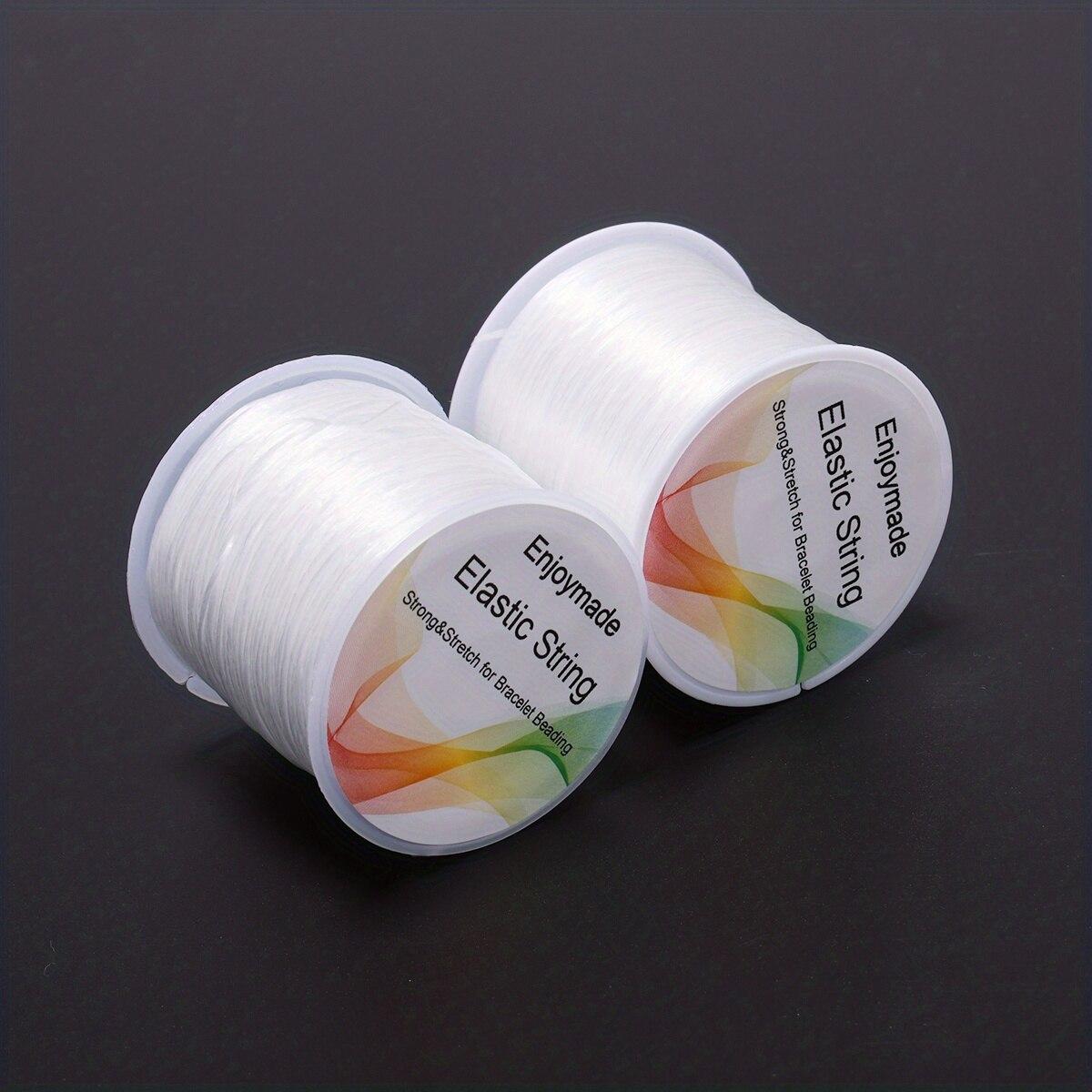 

2 шт. Прозрачный эластичный шнур для браслета, для изготовления ювелирных изделий и ожерелий, для швейных ниток