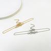 Summer Beach Golden Silver 8-shaped Foot Chain Simple Temperament Anklet Thin Chain Woman Fashion