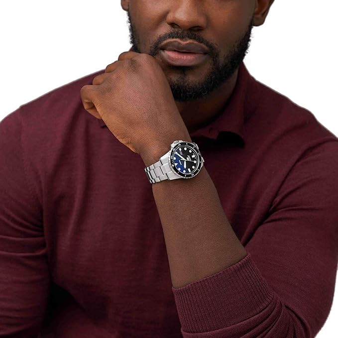 FOSSIL BLUE DIVE Date Stainless Steel Watch Three-Hand