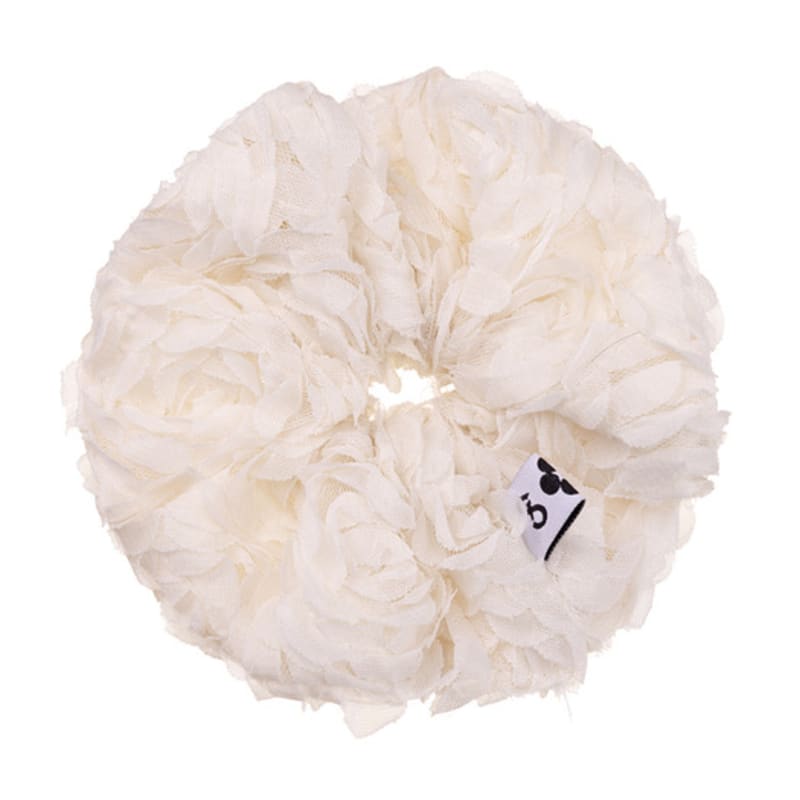 

SPNK [SPNK] Flower Hair Scrunchie_Ivory White