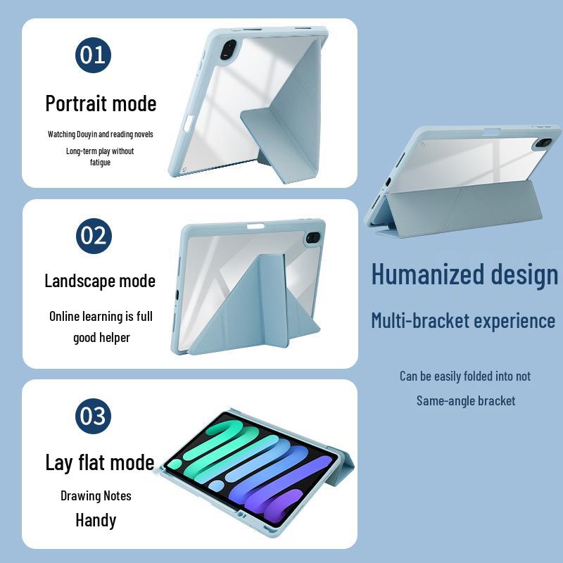 2022 OPPOpad 10.3-inch Acrylic Drop-proof Tri-fold Tablet Case