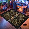 Ancient Egyptian-themed rug, suitable for living room, bedroom, game room, computer room and home décor.
